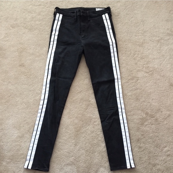 Rag and Bone Mito High Rise Side Striped Jean - Size 31 - Picture 2 of 8